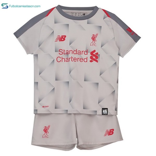 Camiseta Liverpool 3ª Niños 2018/19 Blanco